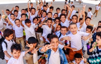 Children in school in Yemen