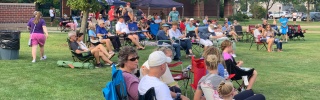 Concert attendees in Iowa