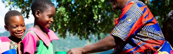Volunteer serving