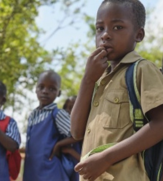 Child waiting for food