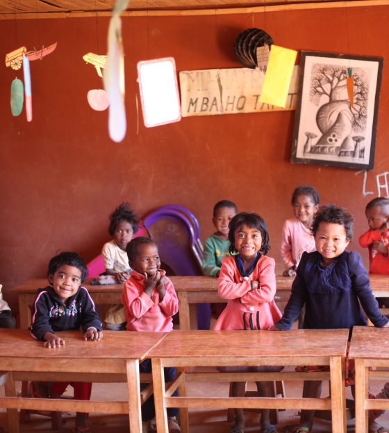 children in school in Madagascar