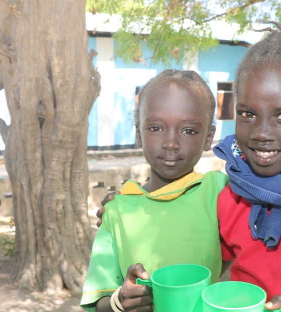 Children in school in South Sudan