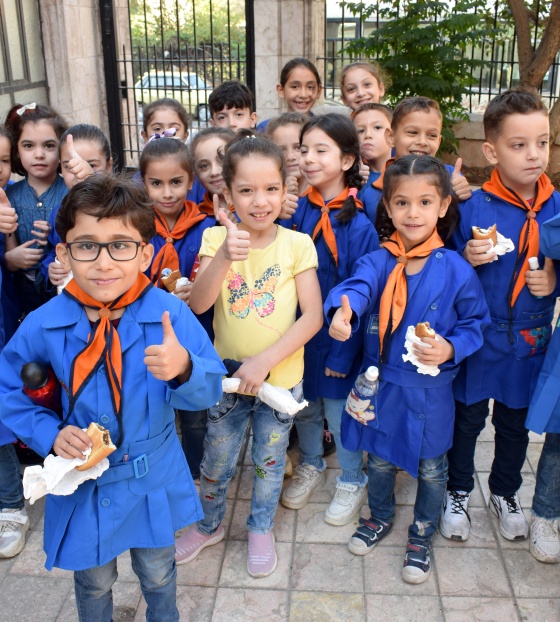 children in school in Syria