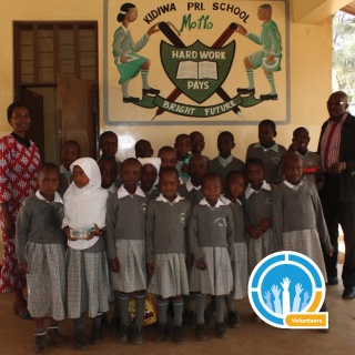 a school choir performing