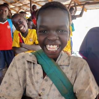 Thomas an 11 year old student in South Sudan