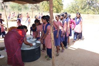 Volunteer serving in India