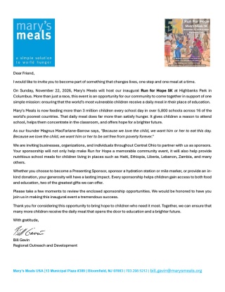 Race Cover Letter